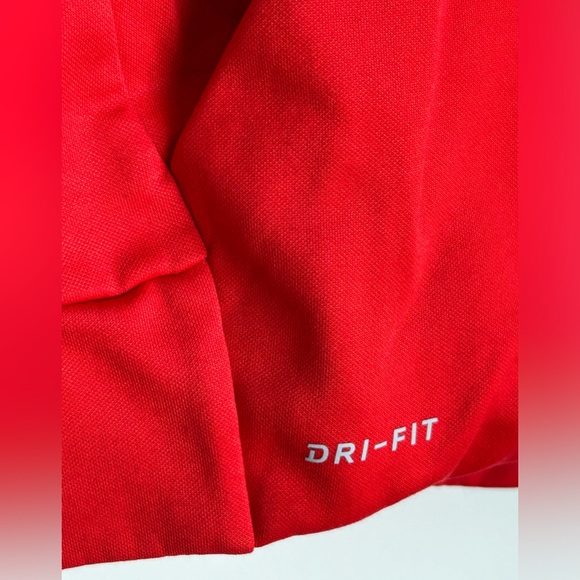 NIKE Boy Dri Fit Hooded Sweatshirt Size Large  Red - Picture 9 of 9